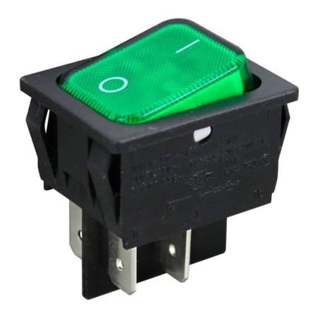 Allpoints Allpoints 8011987 Rocker Switch -Green Light 8011987